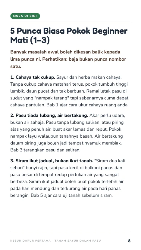 5 punca biasa, muka 8
